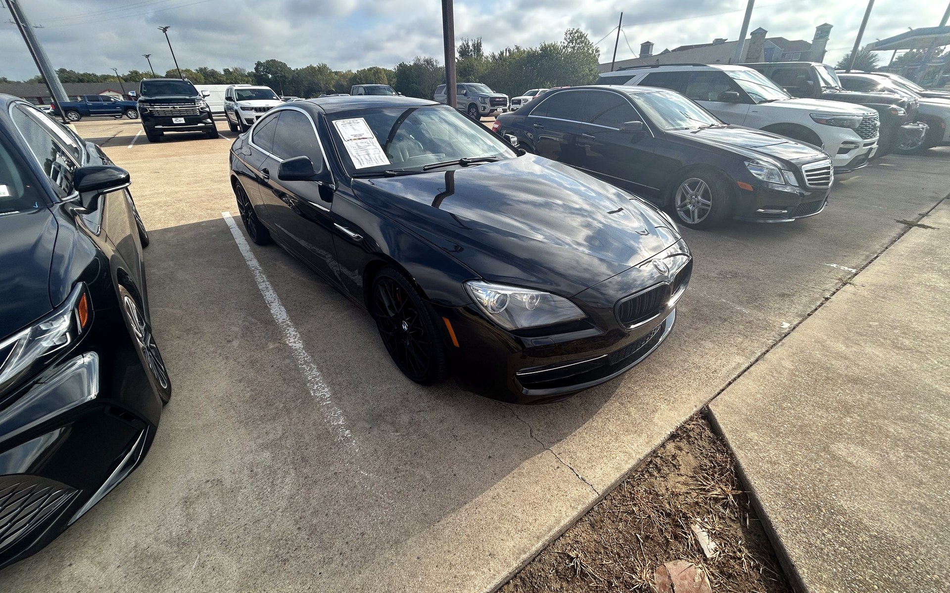 BMW coupe inspected before purchase in the Dallas–Fort Worth area